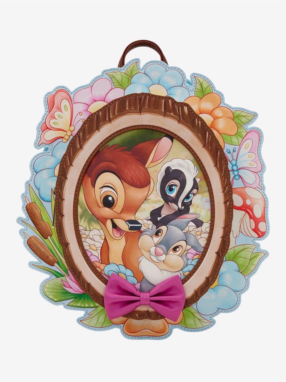 Loungefly Disney Bambi Floral Group Portrait Figural Mini Backpack NWT - Picture 1 of 3
